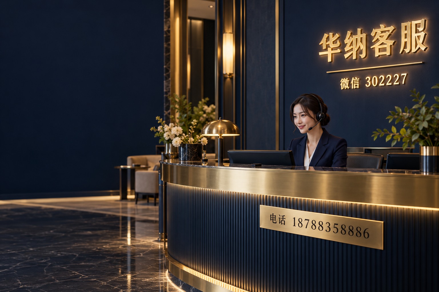 华纳客服接待中心,微信302227,电话18788358886